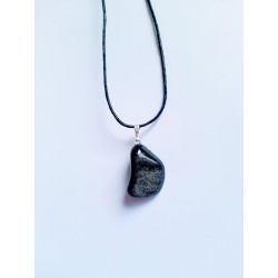 Pendentif obsidienne satinée