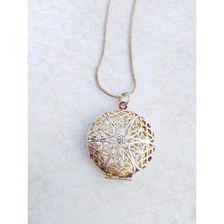 Pendentif métal cage