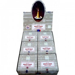 Encens cône sauge blanche