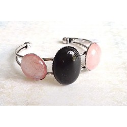 Bracelet quartz rose et...