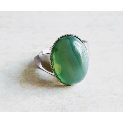 Bague aventurine verte