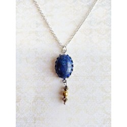 Pendentif lapis lazuli et...