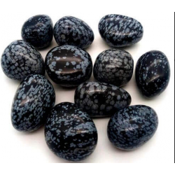 Obsidienne flocons de neige