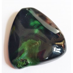 Pendentif Agate teintée verte