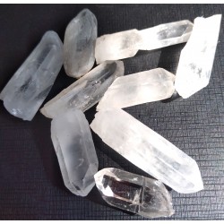 Pointes de cristal de roche
